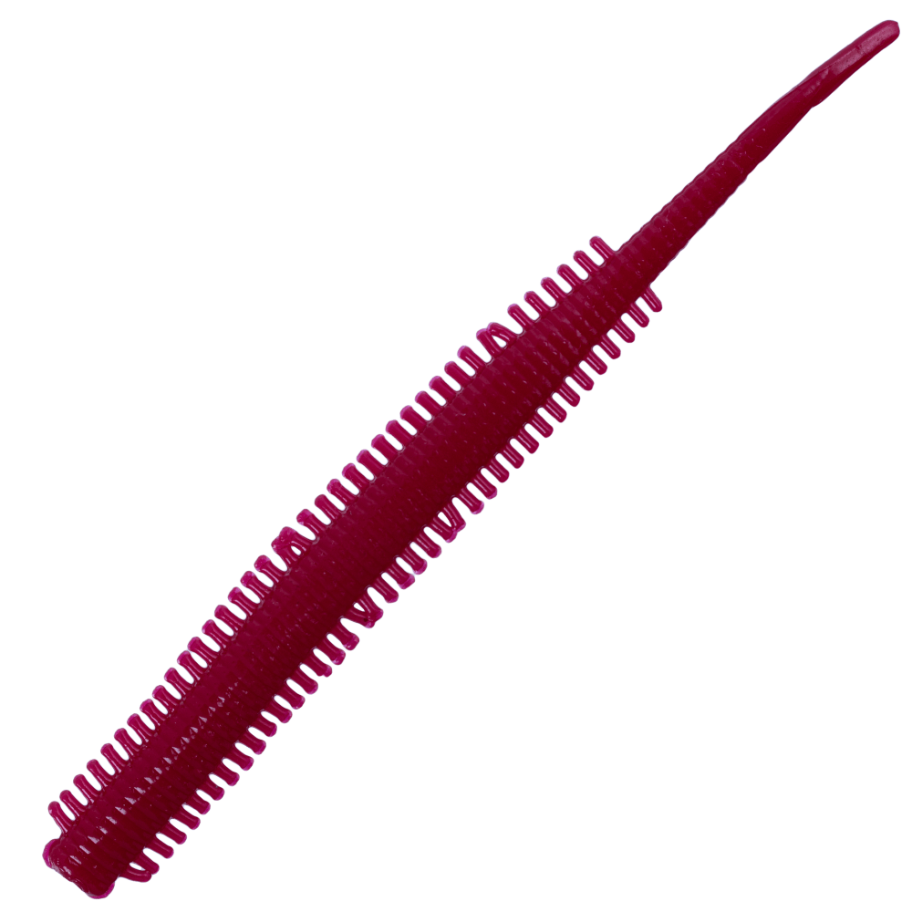 NIKKO KASEI Scented Soft Lure DAPPY SANDWORM 3.3in Bloody Red - Image 2