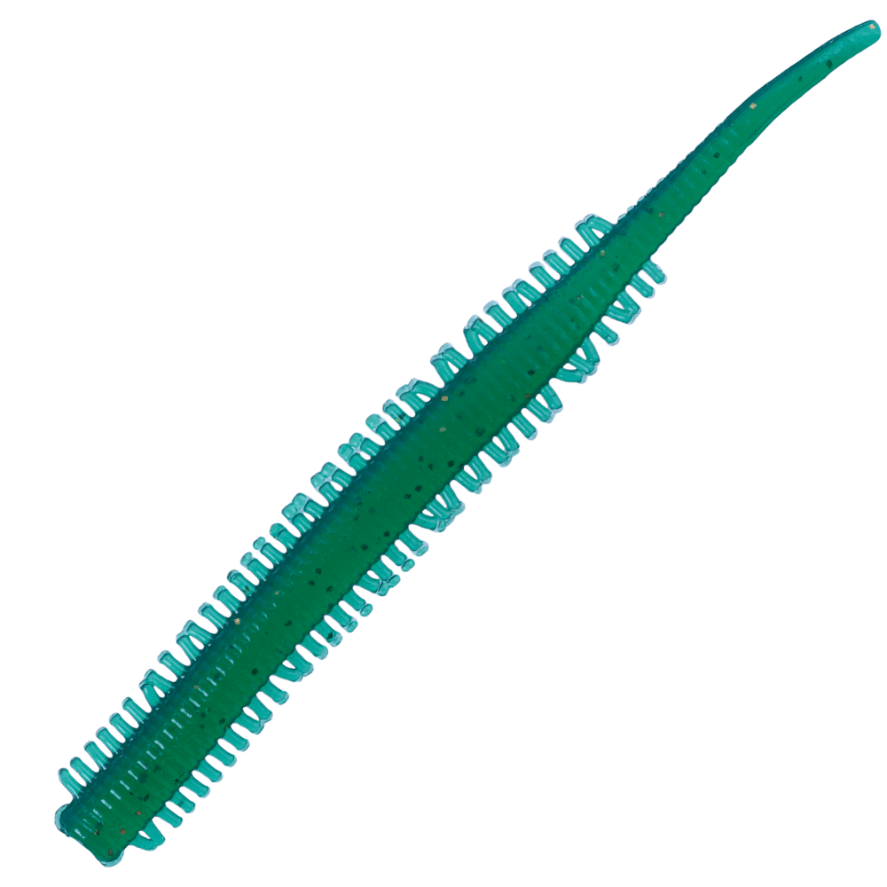 NIKKO KASEI Scented Soft Lure DAPPY SANDWORM 3.3in Clear Green - Image 2