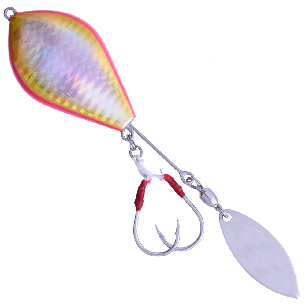 MEGABASS Saltwater Blade Flash Metal Lure MAKI JIG DROP 150g G Coral Pink - Image 2