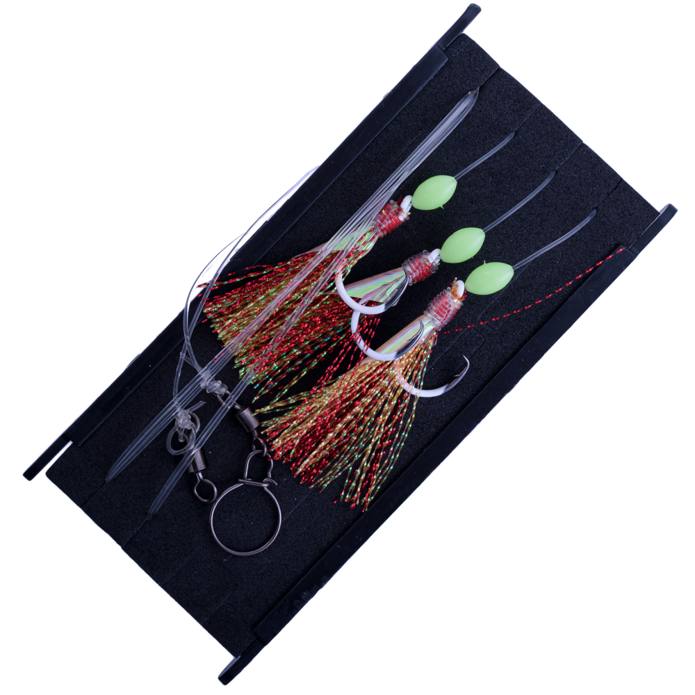 BKK Saltwater Bottom Fishing Rig HYPER FLASHER B1 Red Fang - Image 3