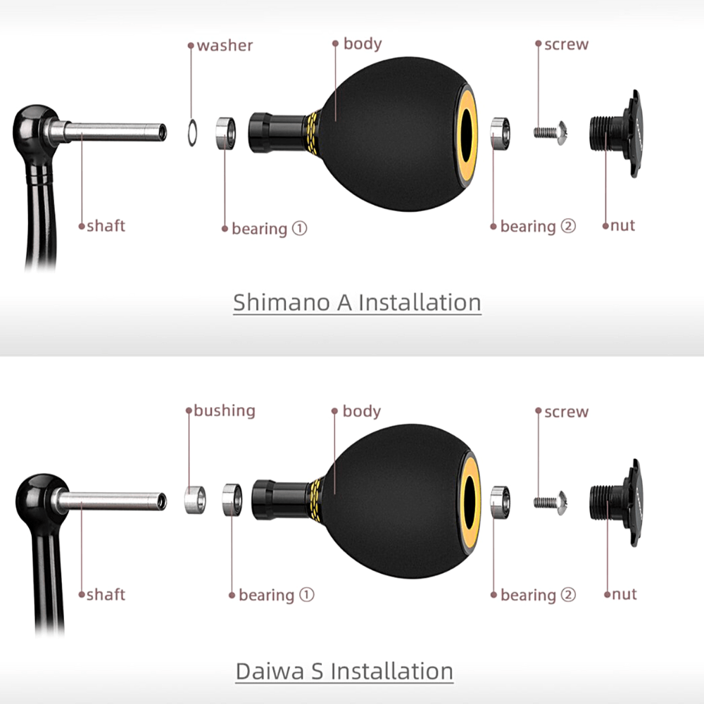 GOMEXUS Fishing Reels Accessories EVA Power Knob 38mm - Image 7