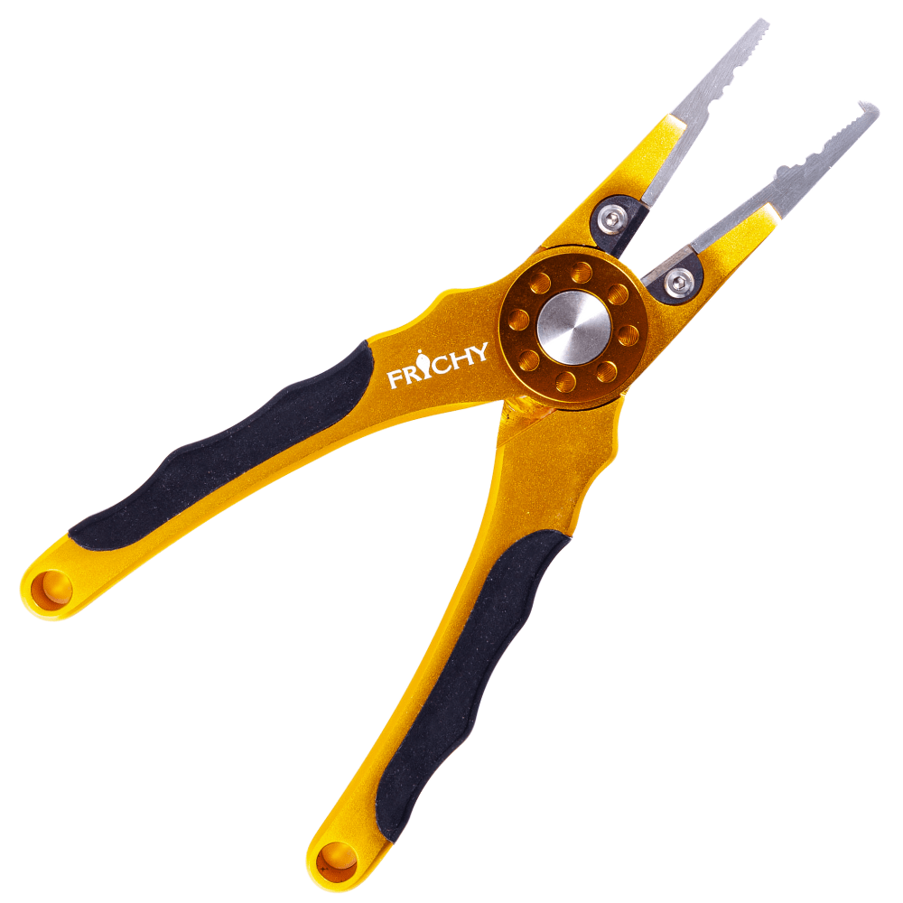 FRICHY Aluminium Anodised Multifunctional Fishing Pliers Gold/Black - Image 2