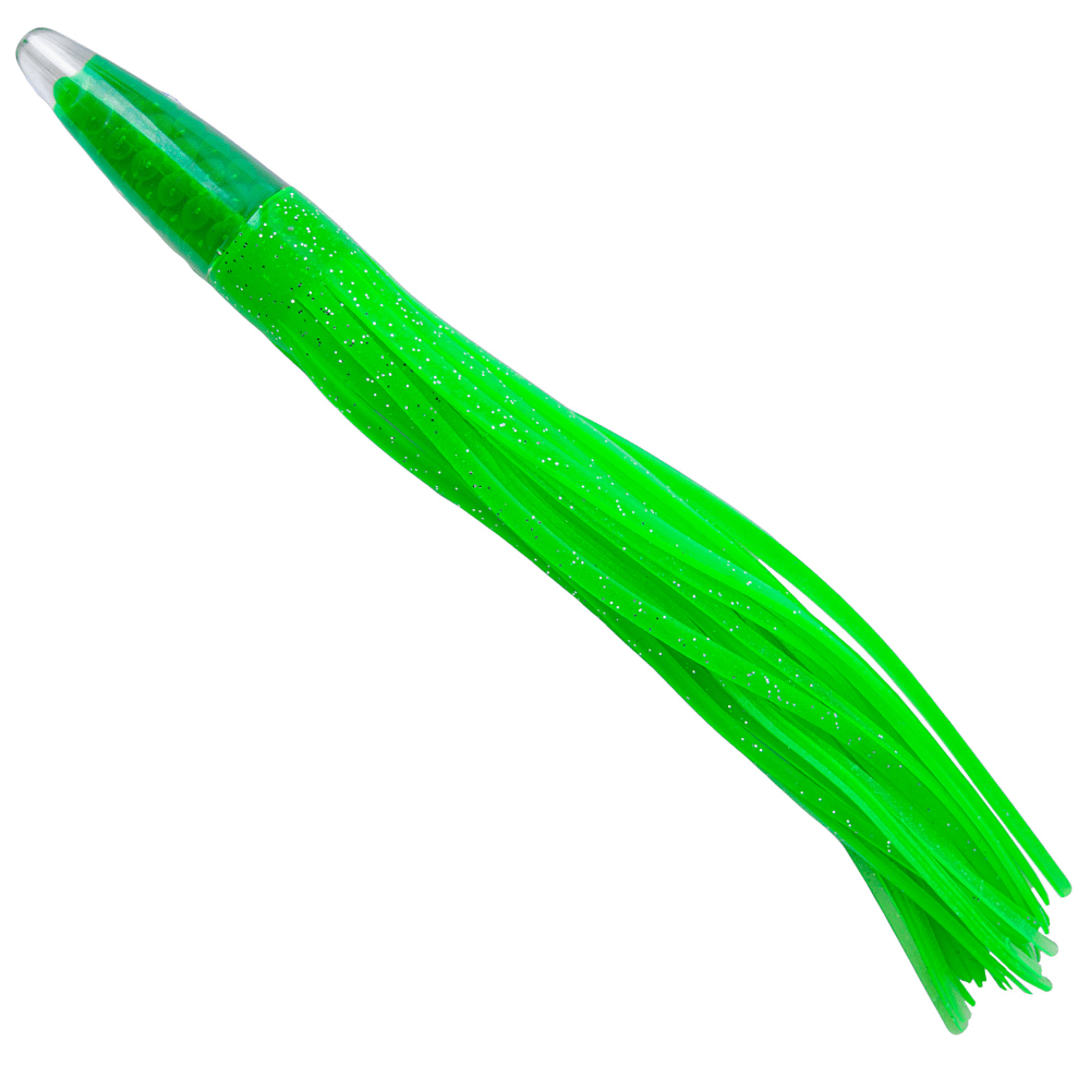 WWT Saltwater Skirted Trolling Unrigged Lure GREEN MACHINE 9” - Image 2