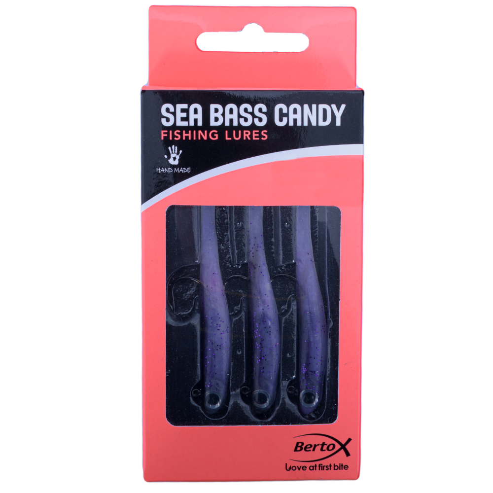 BERTOX Handmade Soft Shad Lure SEA BASS CANDY 90mm/11g #01 - Image 3