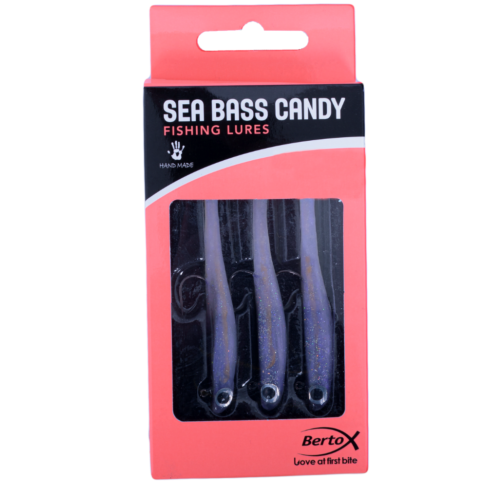 BERTOX Handmade Soft Shad Lure SEA BASS CANDY 90mm/11g #02 - Image 5