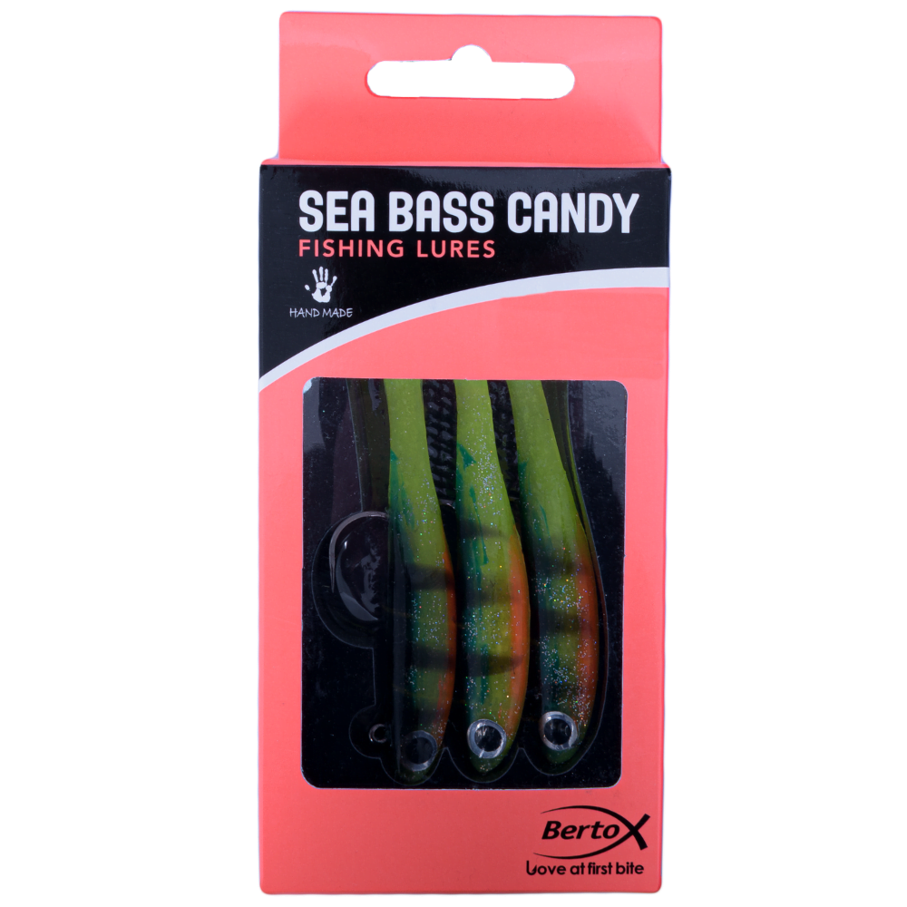 BERTOX Handmade Soft Shad Lure SEA BASS CANDY 90mm/18g #04 - Image 5