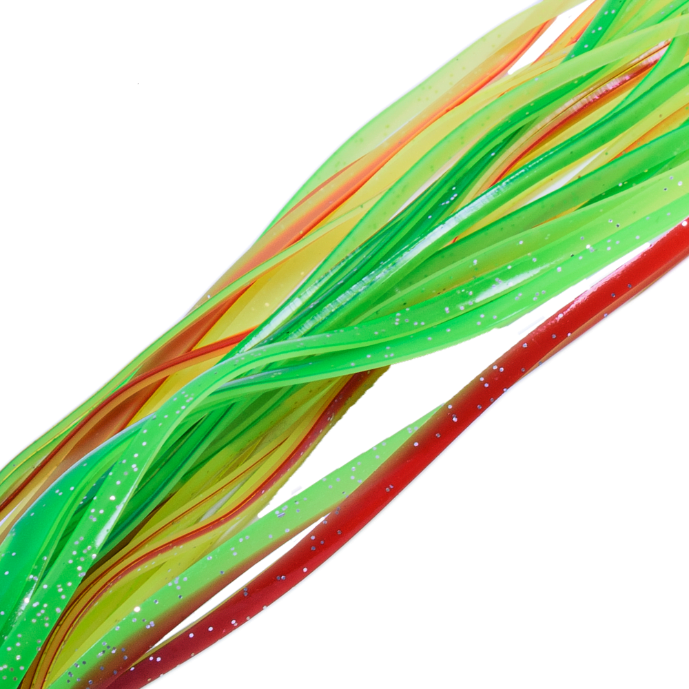 WWT Saltwater Skirted Trolling Lure GATLIN JET 10” Green/Yellow/Red - Image 3