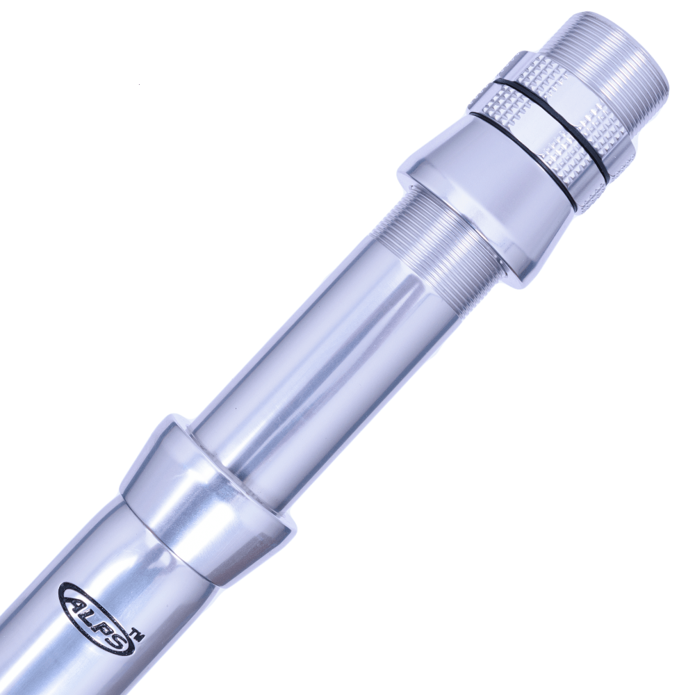ALPS Saltwater Trolling Aluminium Long Curved Butt 80lb Silver - Image 3