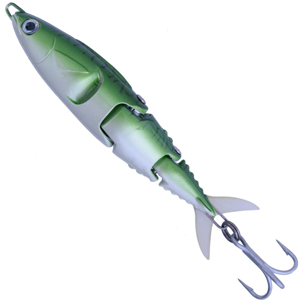 STS Jointed Swimbait Lure CANDY MACK Inshore Green Mack - Image 3