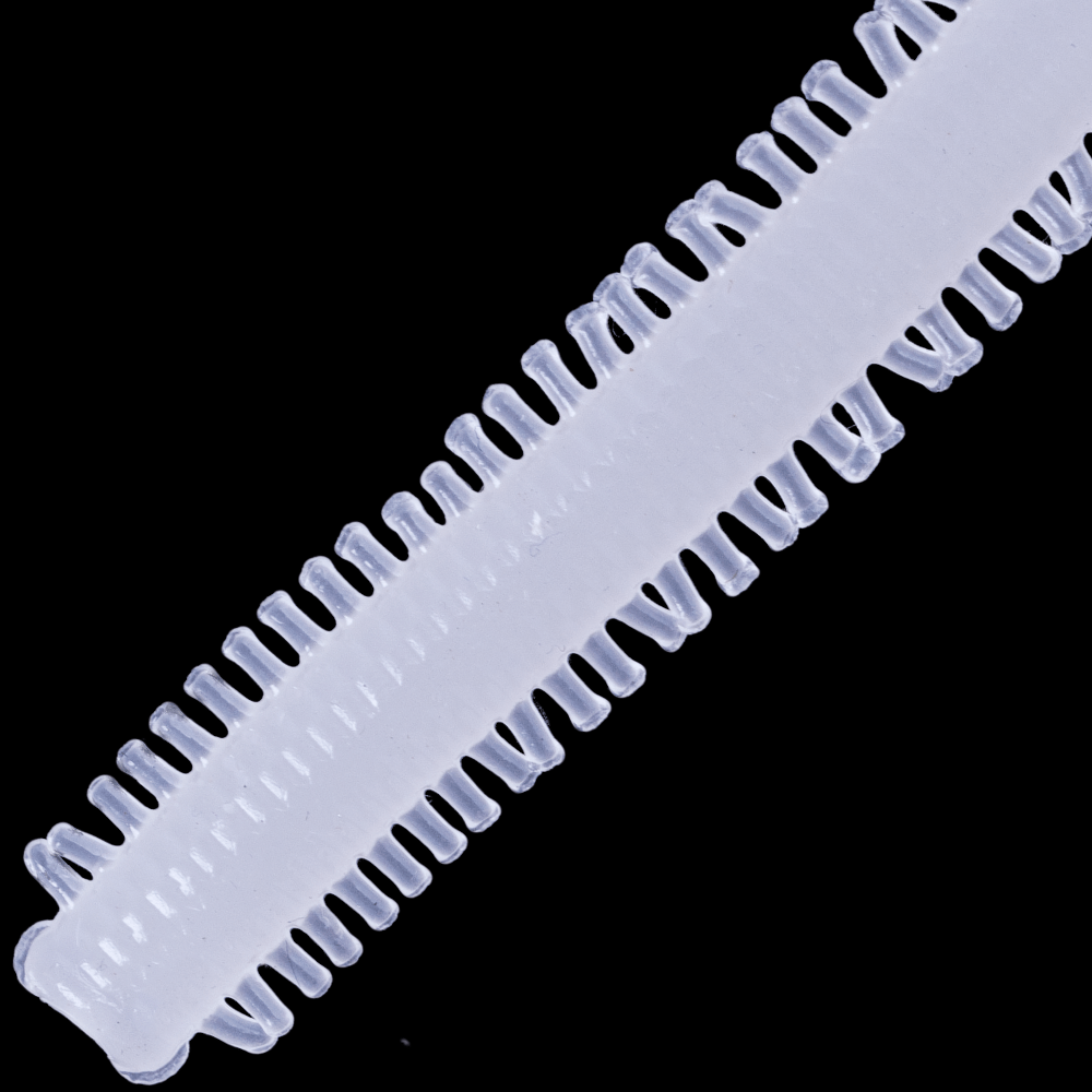 NIKKO KASEI Scented Soft Lure DAPPY SANDWORM 3.3in Glow White - Image 3
