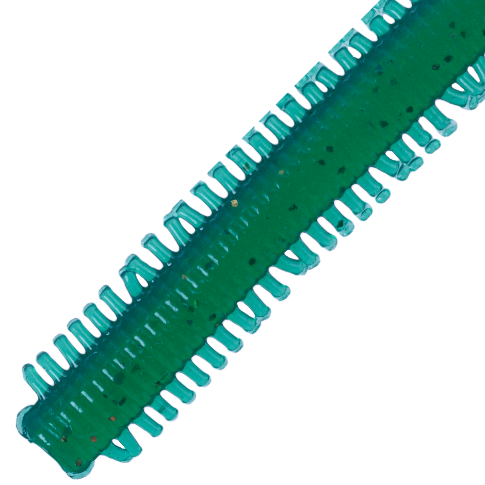 NIKKO KASEI Scented Soft Lure DAPPY SANDWORM 3.3in Clear Green - Image 3