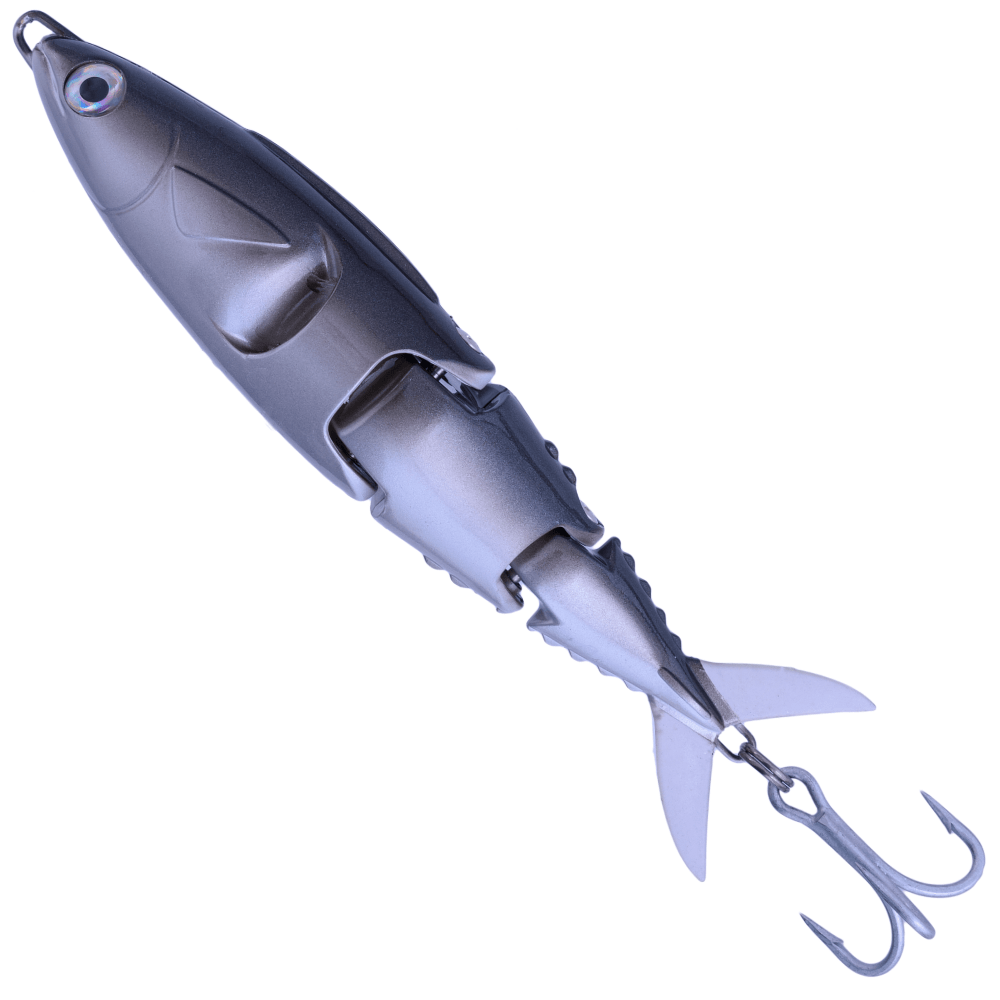 STS Jointed Swimbait Lure CANDY MACK Big Game Black/Silver - Image 3