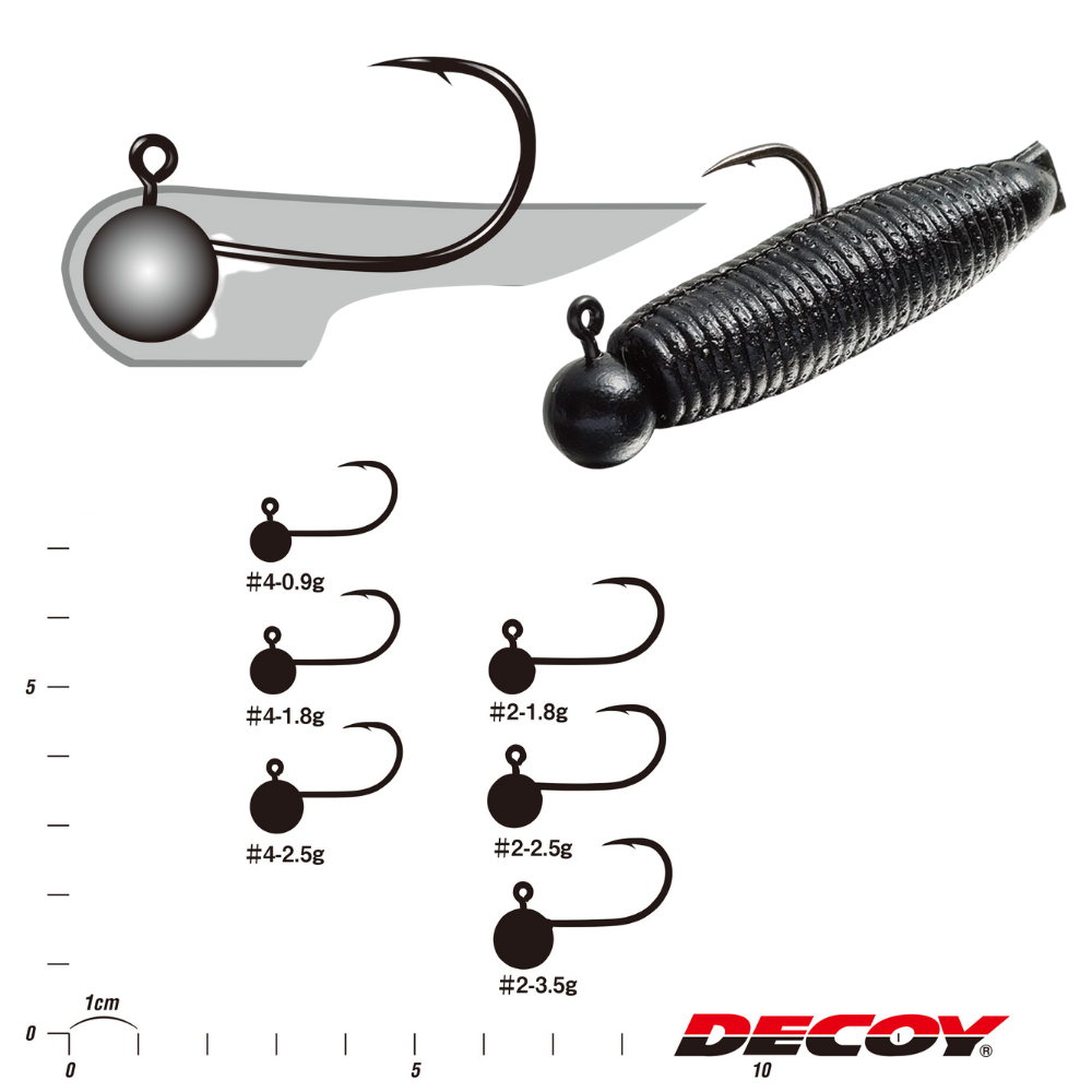 DECOY Ultra Light Fishing Jig Head CHINU HEAD SV-30 - Image 3