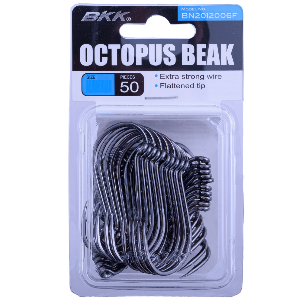 BKK Black Nickel Extra Strong Wire Hook Octopus Beak PRO PACK 50pcs - Image 3