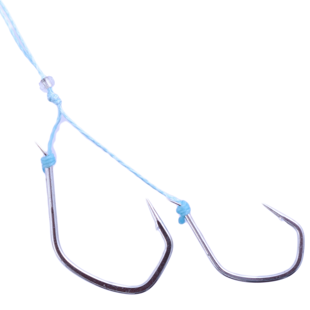 X-PARAGON Saltwater Rubber Jigging Tied Double Assist Hook Rig SLIDER L/XL - Image 3