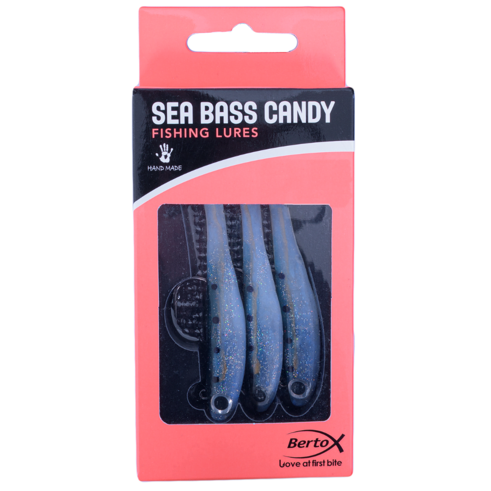 BERTOX Handmade Soft Shad Lure SEA BASS CANDY 90mm/22g #02 - Image 5