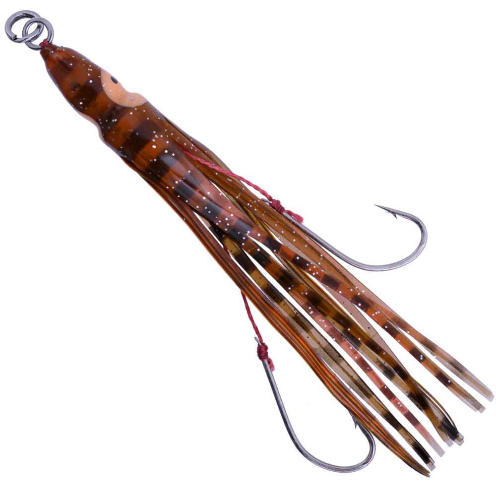 XORUS Rubber Jigging Metal Lure INCHIBITE II 250g Brown/Gold - Image 4