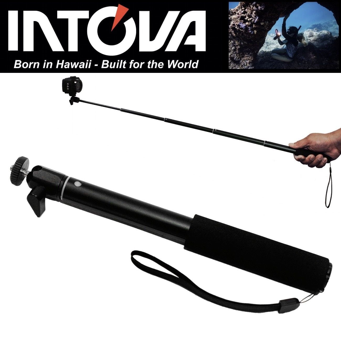 INTOVA CAMERA COMPACT EXTENSION POLE 27cm - 81cm