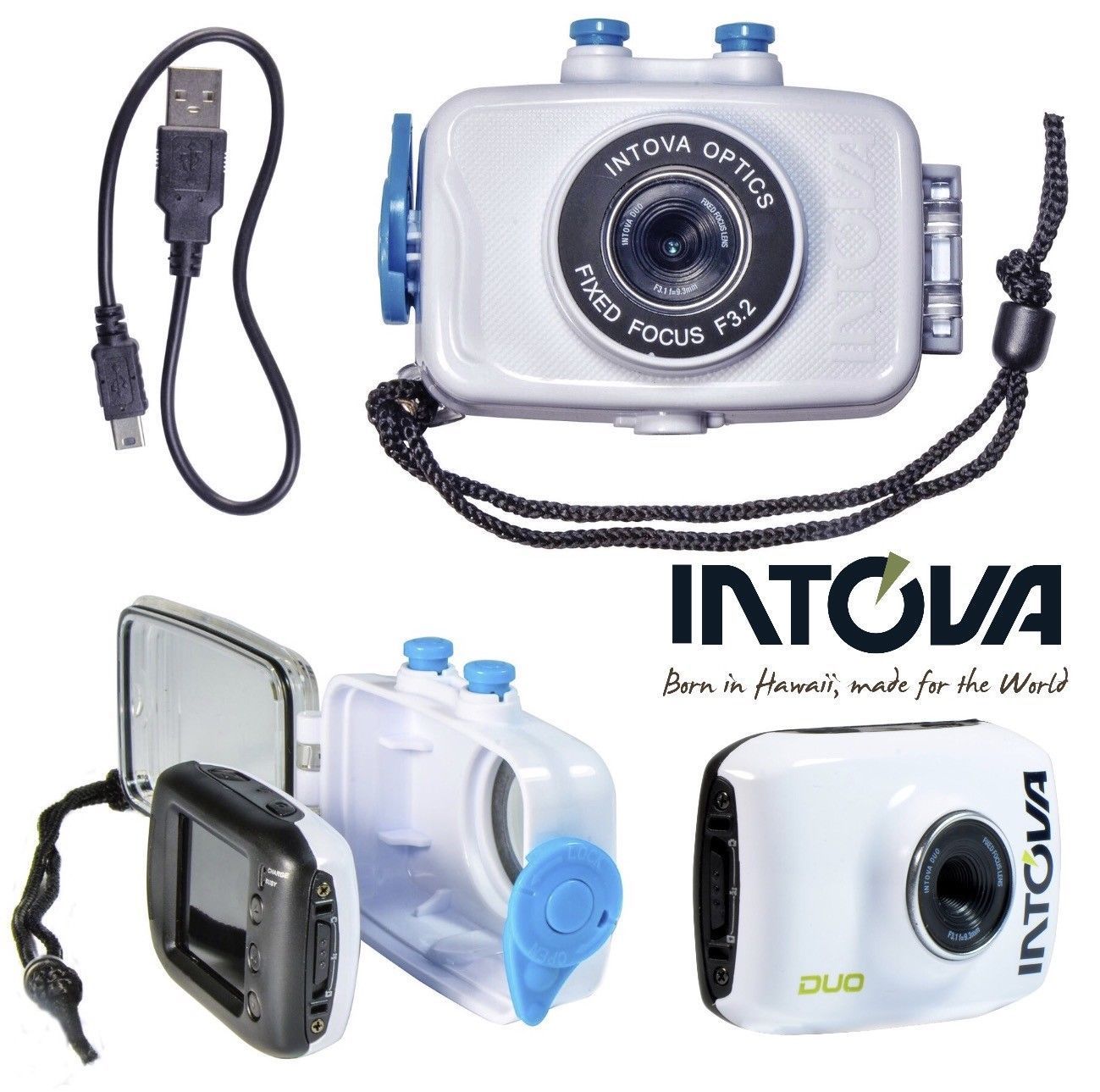 INTOVA DUO WATERPROOF SPORT ACTION CAMERA - Image 3