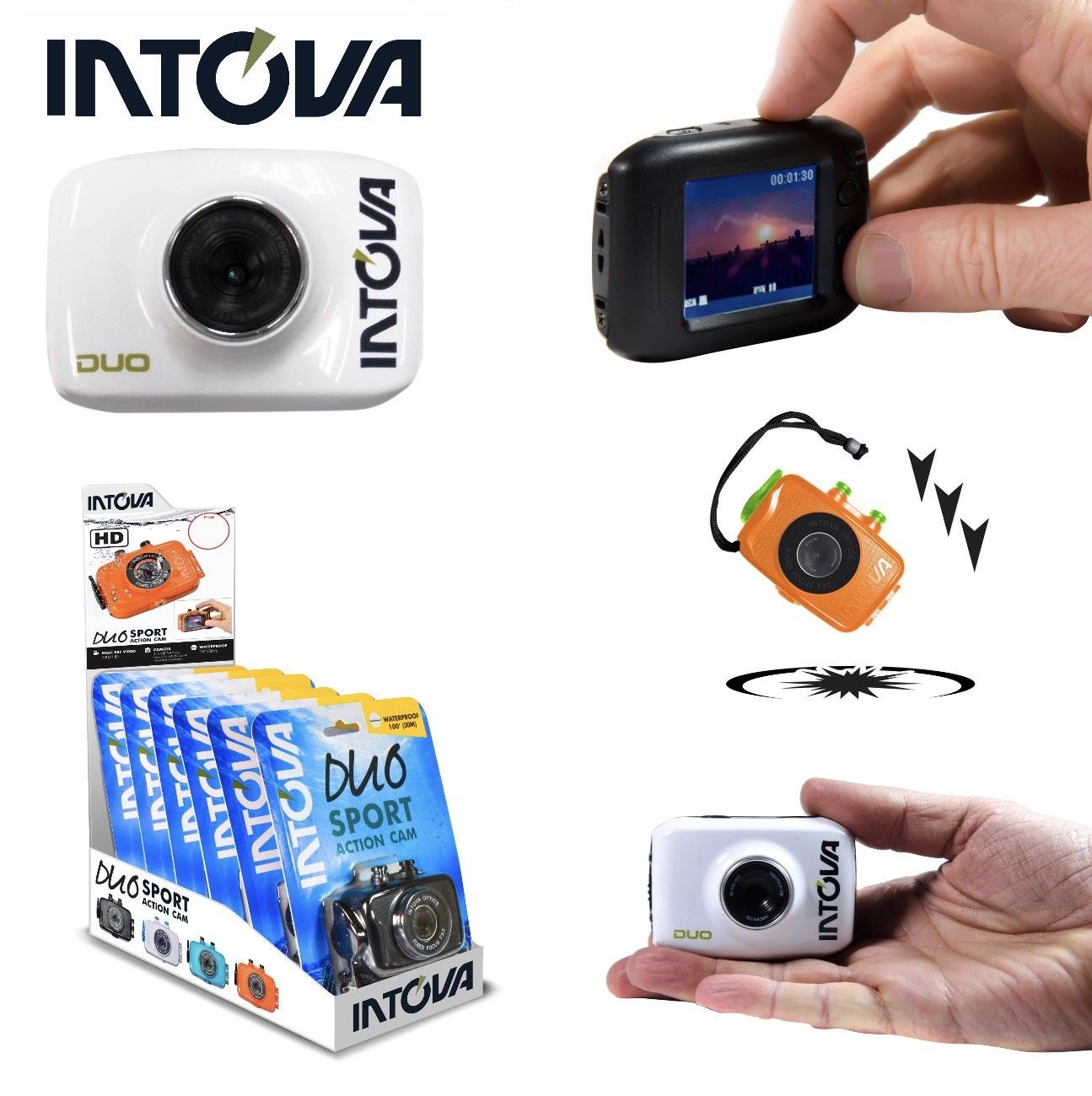 INTOVA DUO WATERPROOF SPORT ACTION CAMERA - Image 10