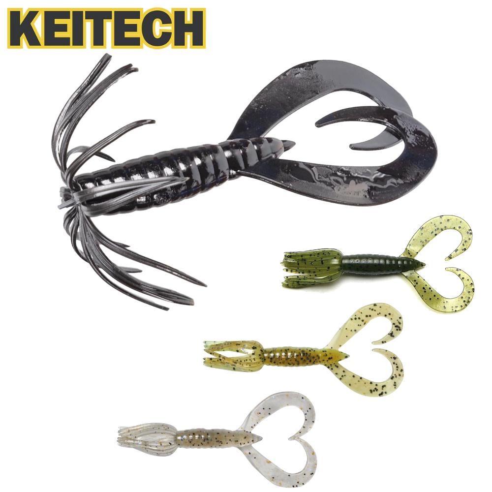 KEITECH Bass Fishing Scented Soft Bait Lure LITTLE SPIDER 3.5”