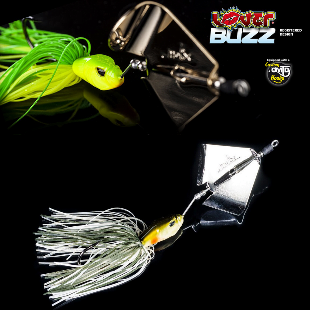 MOLIX By Mike Iaconneli Spinnerbait Lure Lover BUZZ 1/2oz White Chart - Image 2