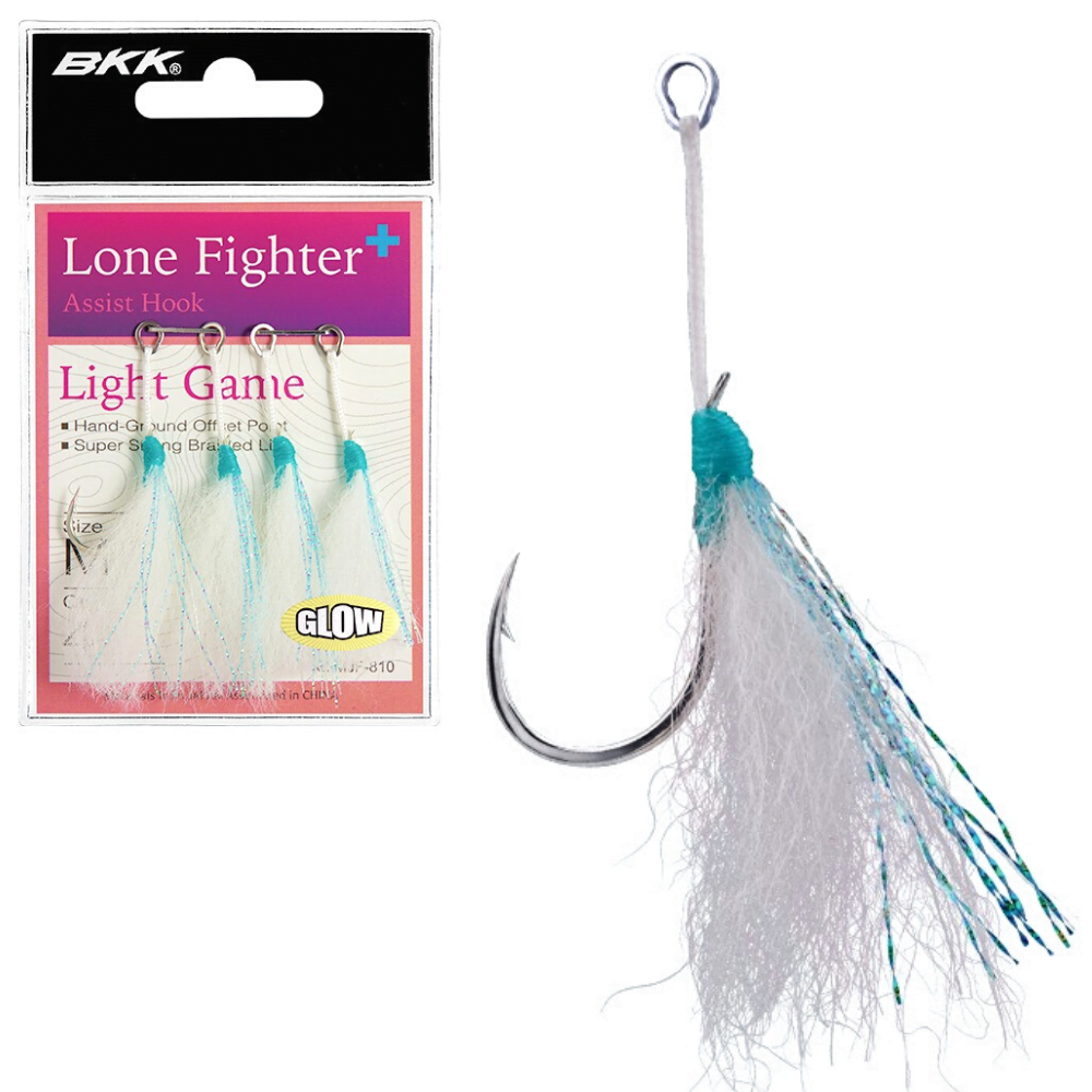 BKK Saltwater Jigging Assist Single Hook LONE FIGHTER+