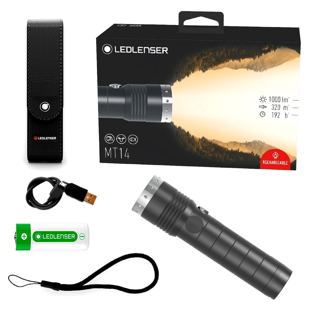 LEDLENSER Ultimate Outdoor 1000 Lumens LED Rechargeable Flashlight MT14 - Image 4