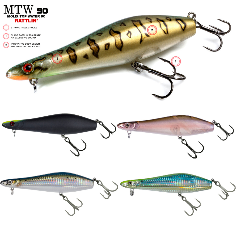 MOLIX Topwater Walk The Dog Lure MTW90