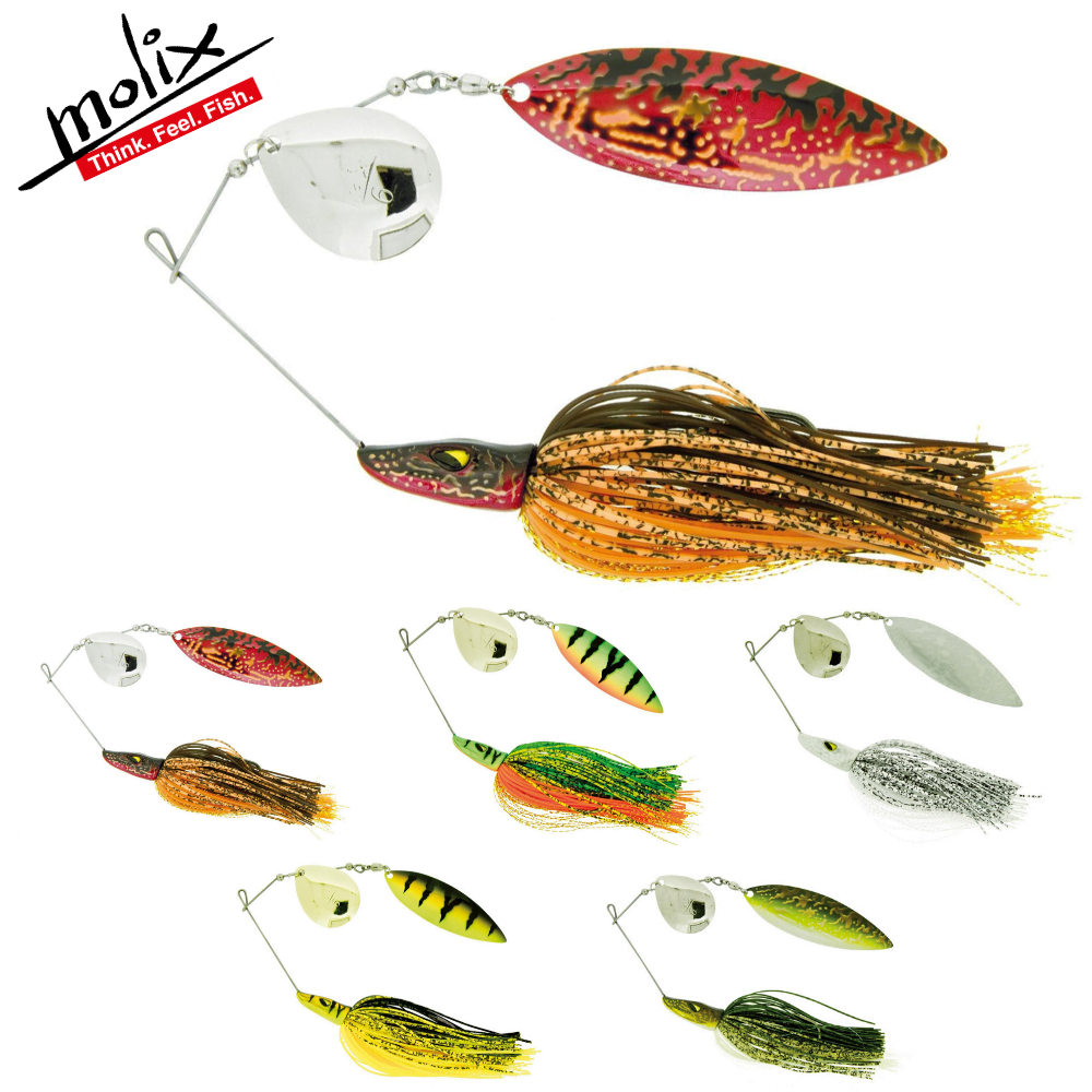 MOLIX Spinnerbait Lure PIKE HUNTER Willow Tandem 42g/1.1/2oz