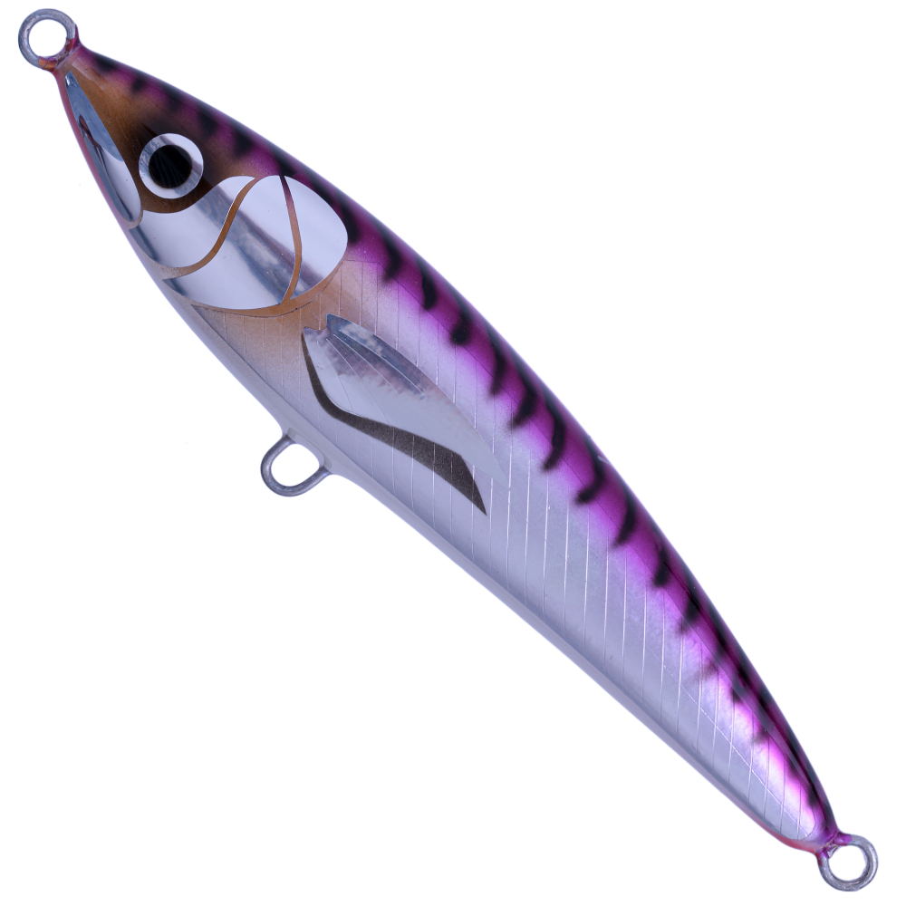 BERTOX Saltwater Handmade Wooden Floating STICK BAIT 20cm/105g Purple Mack - Image 2