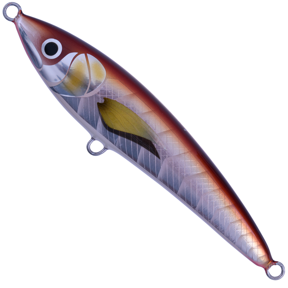 BERTOX Saltwater Handmade Wooden Floating STICK BAIT 20cm/105g Red Fish - Image 2