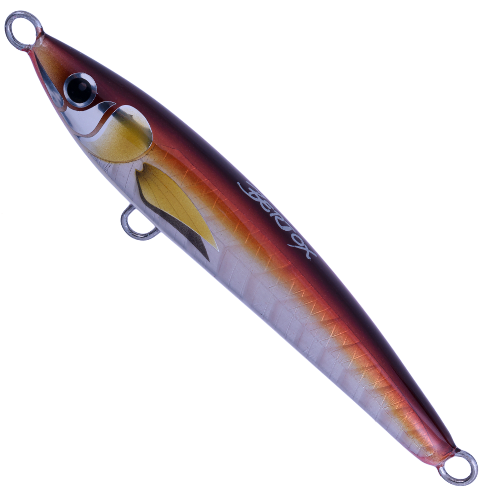 BERTOX Saltwater Handmade Wooden Sinking STICK BAIT 13.5cm/43g Red Fish - Image 2