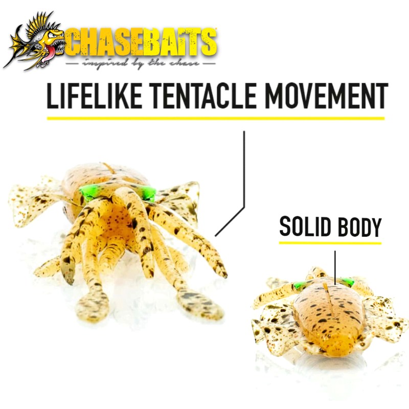 CHASEBAITS Lifelike Squid Soft Plastic Lure ULTIMATE SQUID 5.9in - Image 2