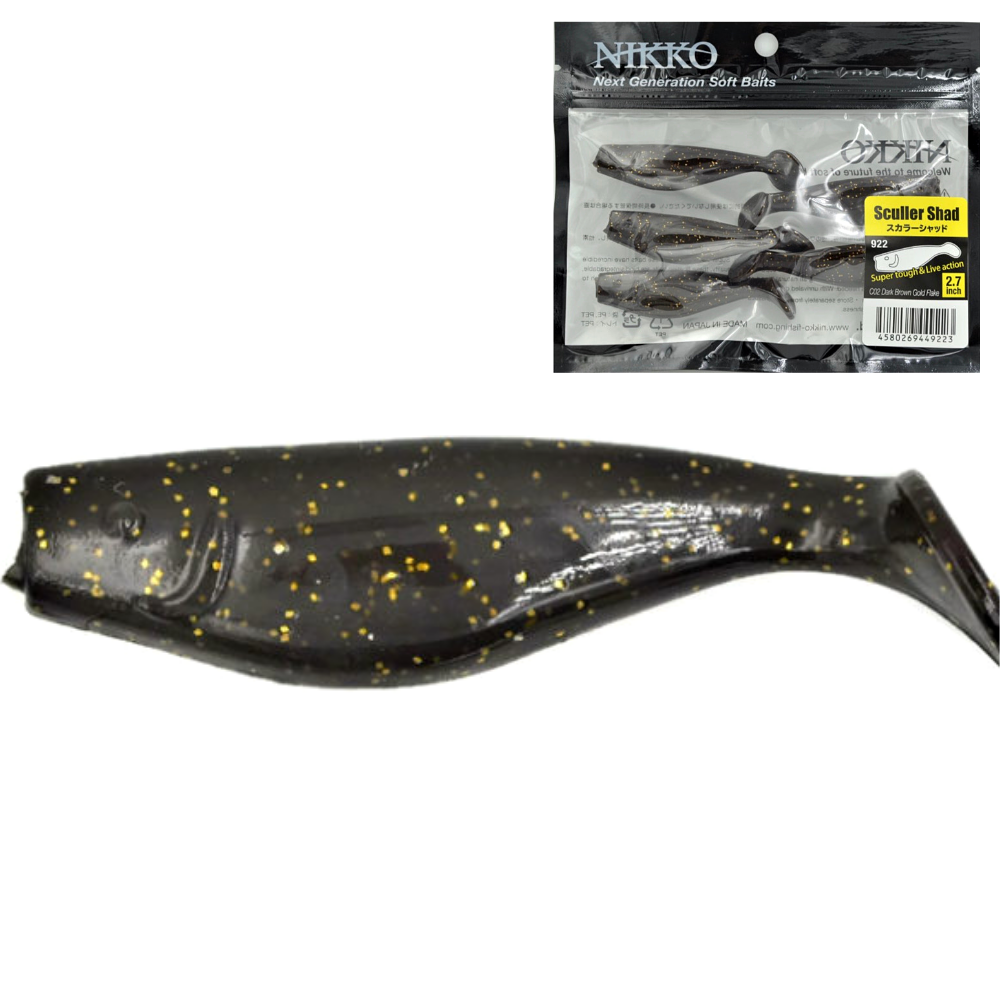 NIKKO KASEI Scented Soft Bait Lure SCULLER SHAD 2.7” - Image 3
