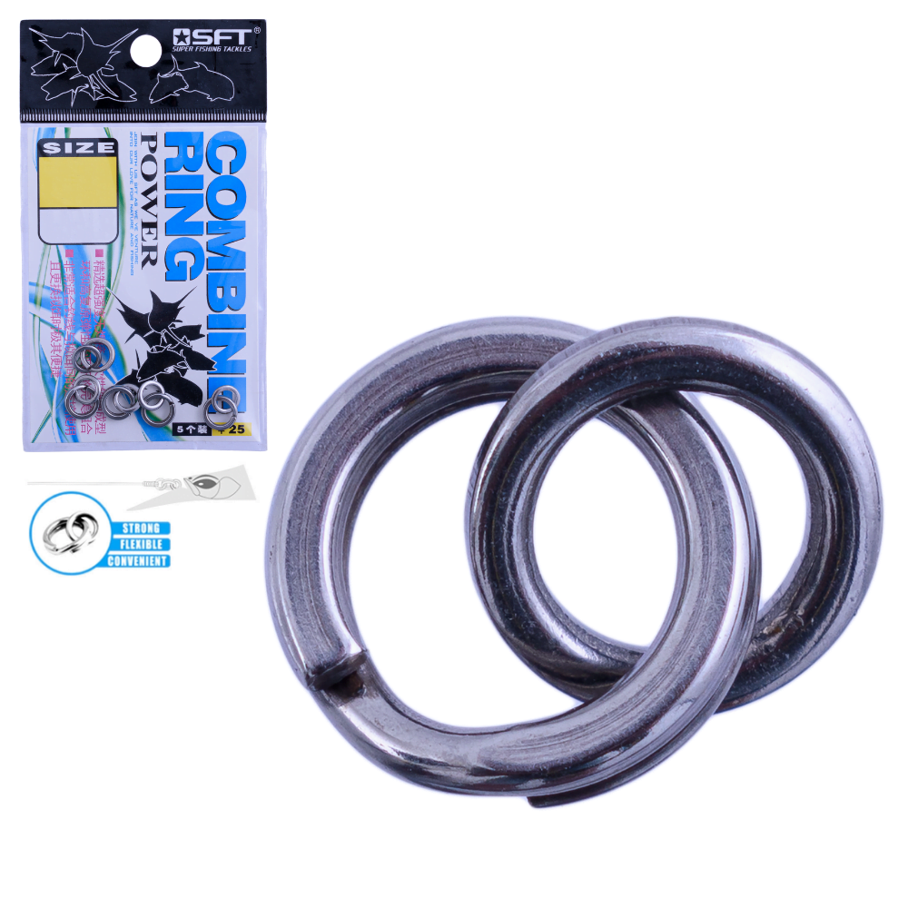 SFT Lure Fishing Accessories Split/Solid Ring COMBINE POWER RING