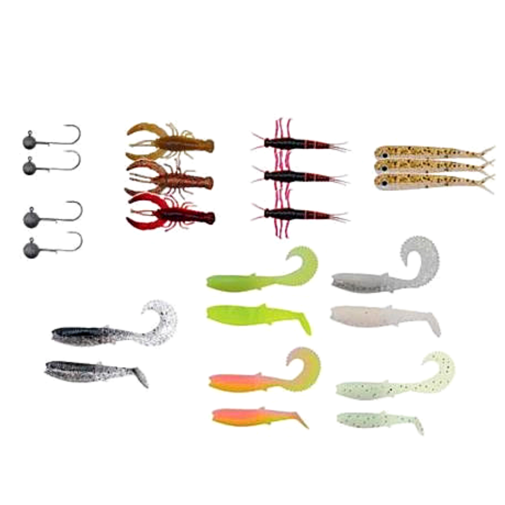 SAVAGE GEAR 23 PCS SOFT LURES COMBO WITH BOX PERCH PRO KIT 2 - Image 2