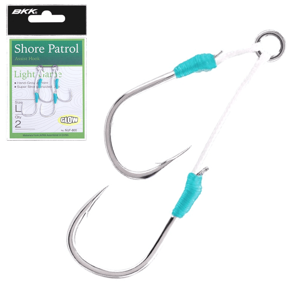 BKK Saltwater Shore & Light Jigging Double Assist Hook SHORE PATROL