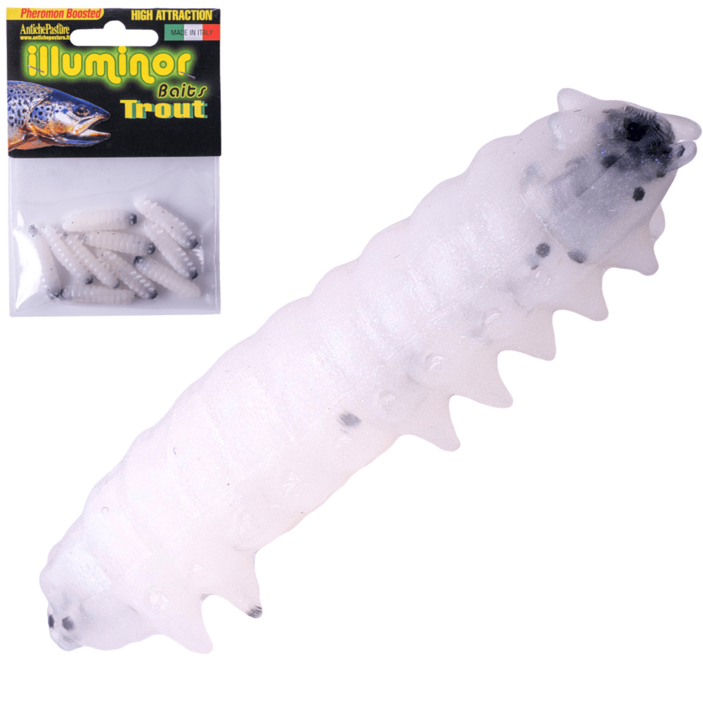 ANTICHE PASTURE Trout Fishing Scented Silicone Bait SILK WORM - Image 2