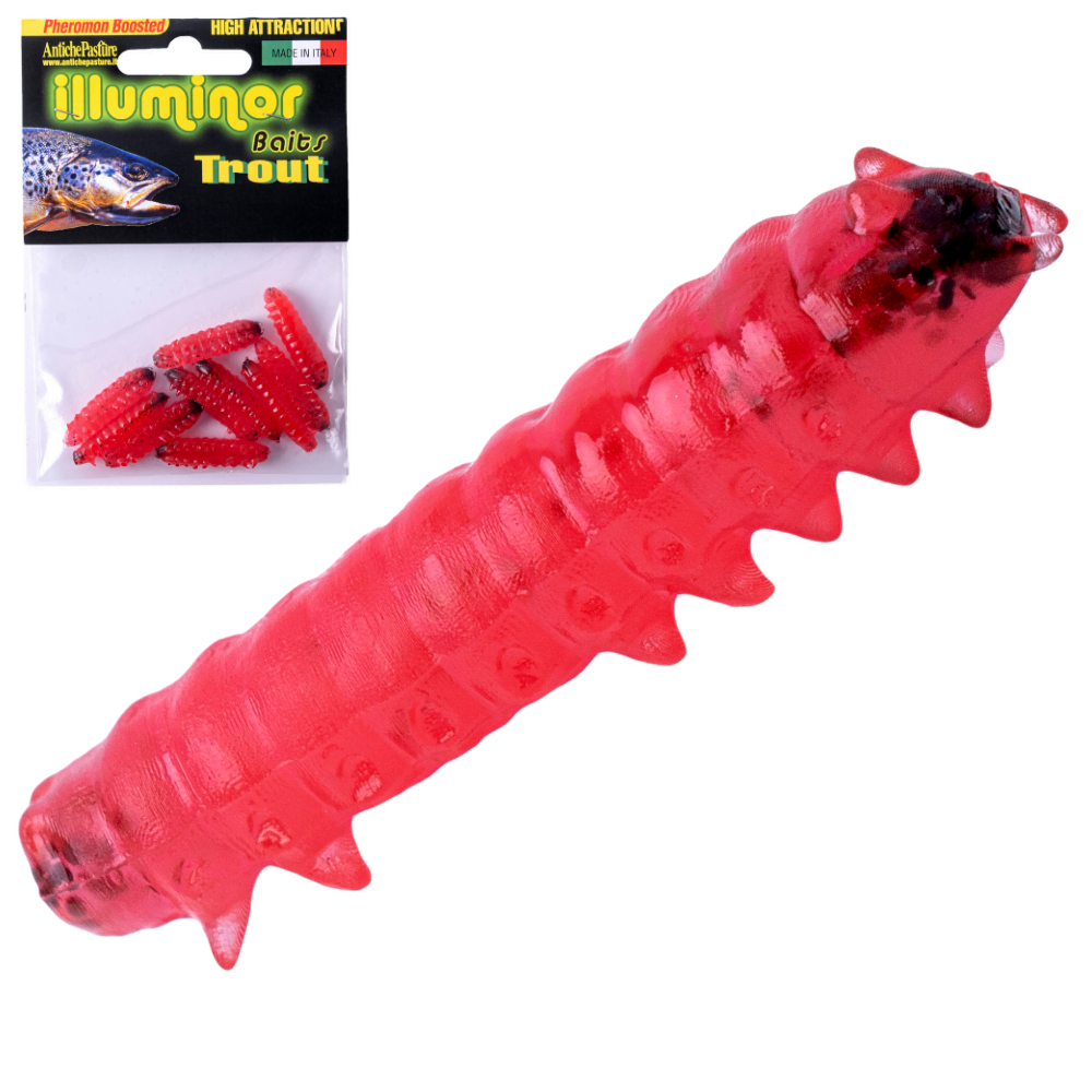 ANTICHE PASTURE Trout Fishing Scented Silicone Bait SILK WORM - Image 4