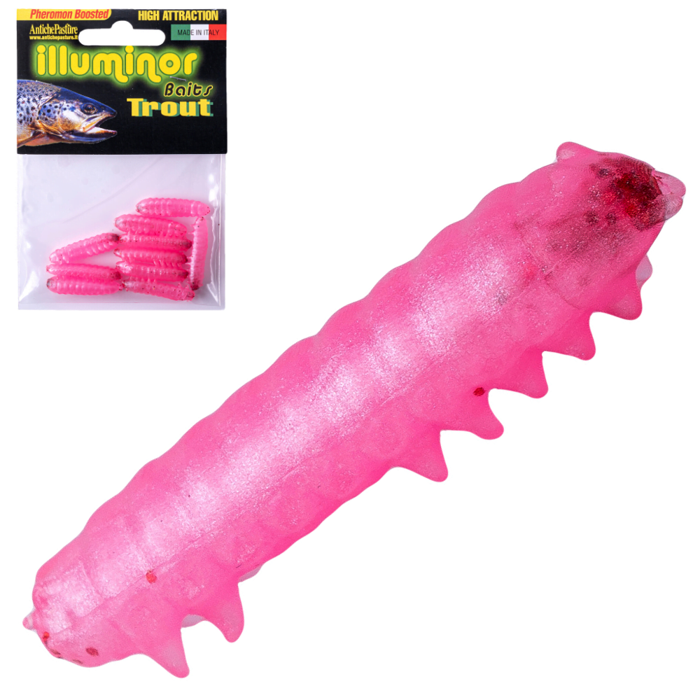 ANTICHE PASTURE Trout Fishing Scented Silicone Bait SILK WORM - Image 6