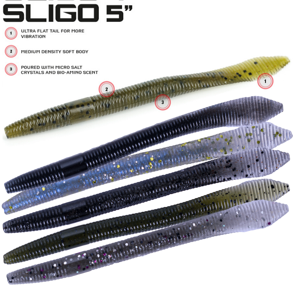 MOLIX Bass Fishing Craw Scented Soft Bait Lure SLIGO 5”