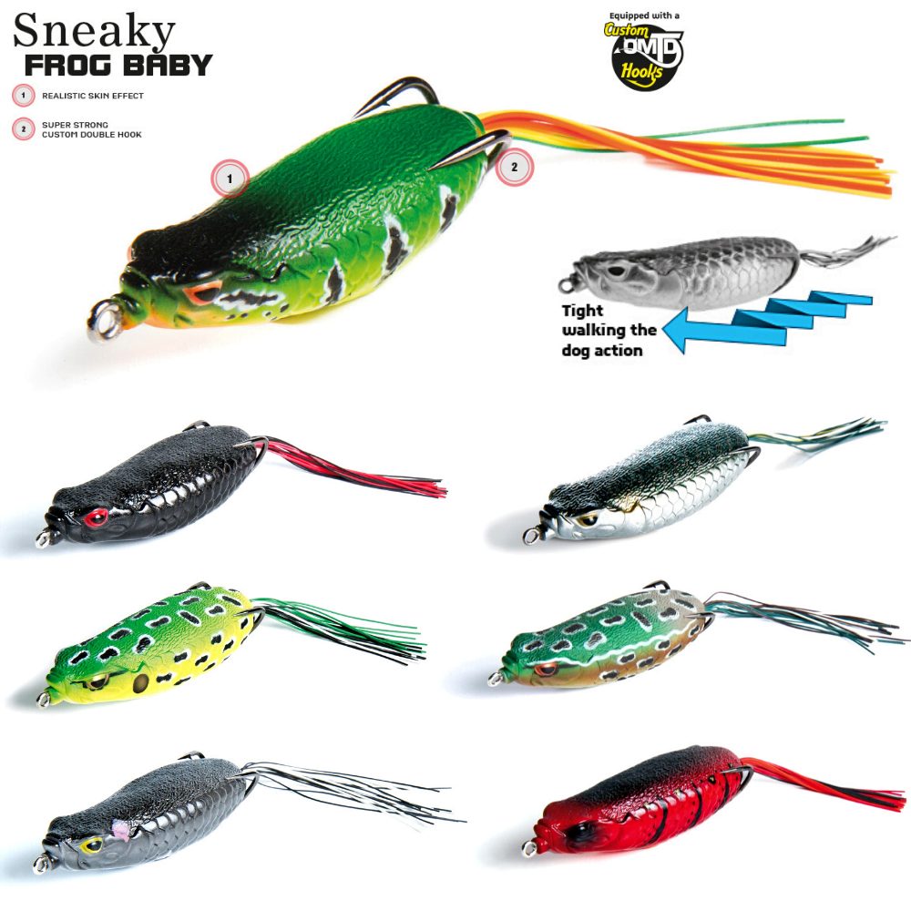 MOLIX Topwater WTD Soft Bait Lure SNEAKY FROG BABY