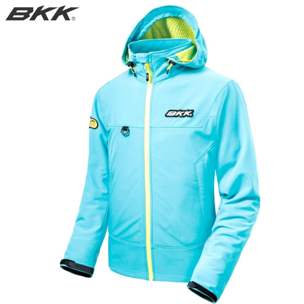BKK Stormbreath Fabric Strechable Soft Shell Jacket Light Blue Size XL