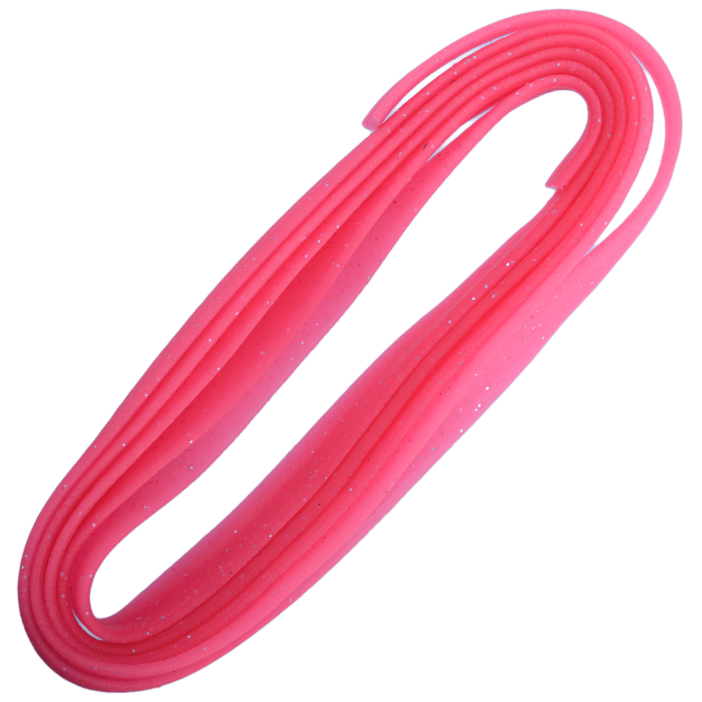 NIKKO Scented Soft Bait Lure Squid Strip Rolls 150cm Glow Pink - Image 2