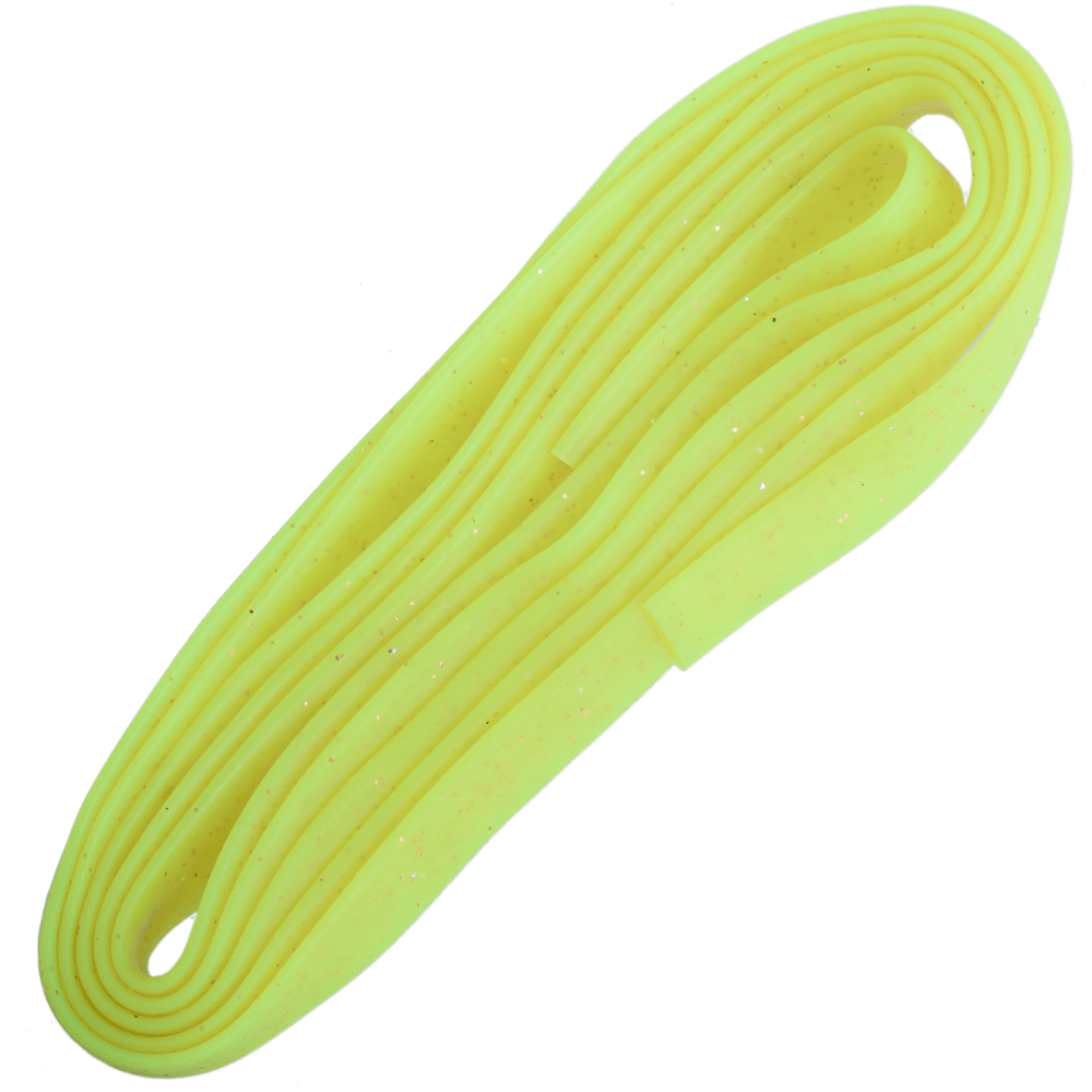 NIKKO Scented Soft Bait Lure Squid Strip Rolls 150cm UV Chartreuse - Image 2
