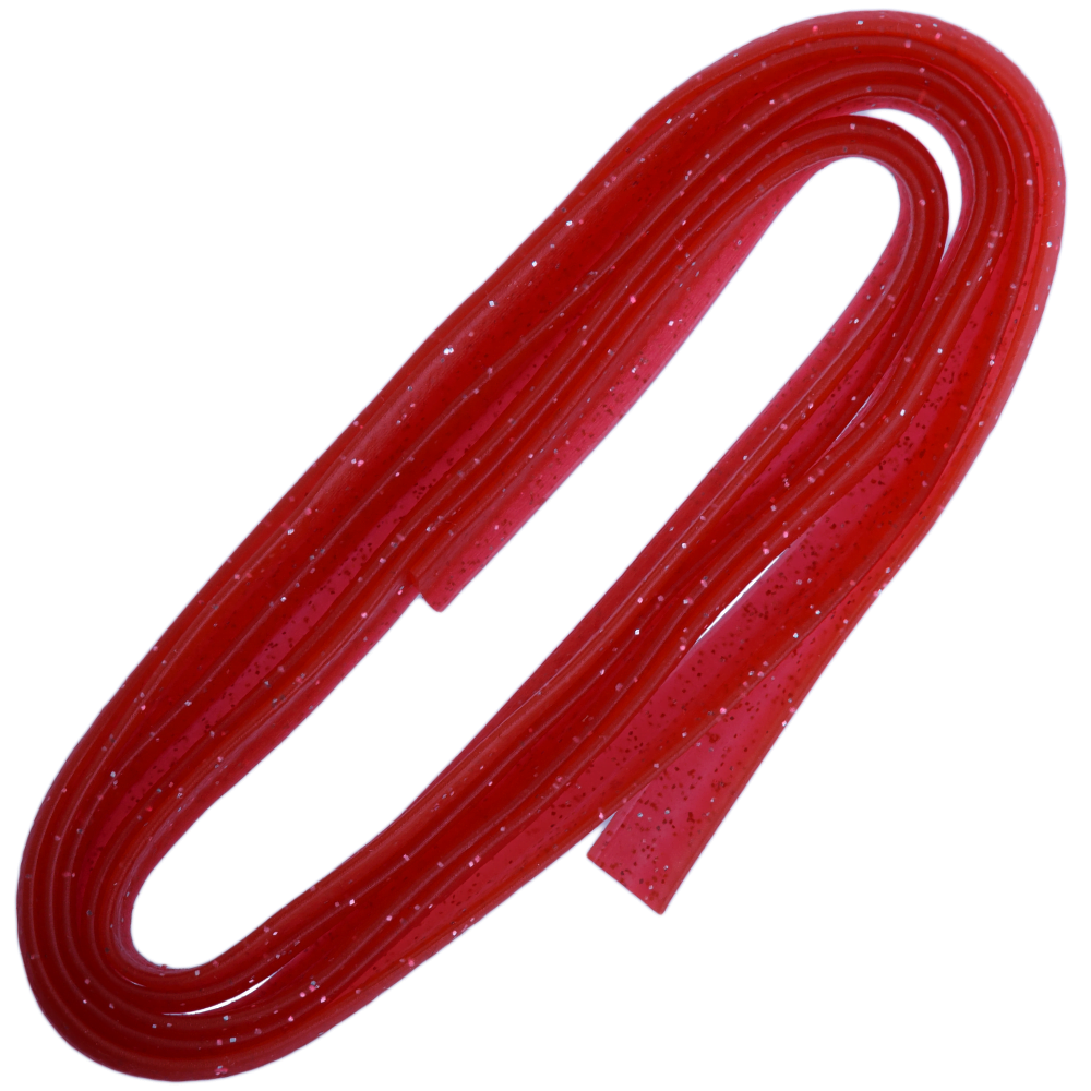 NIKKO Scented Soft Bait Lure Squid Strip Rolls 150cm UV Clear Red - Image 2