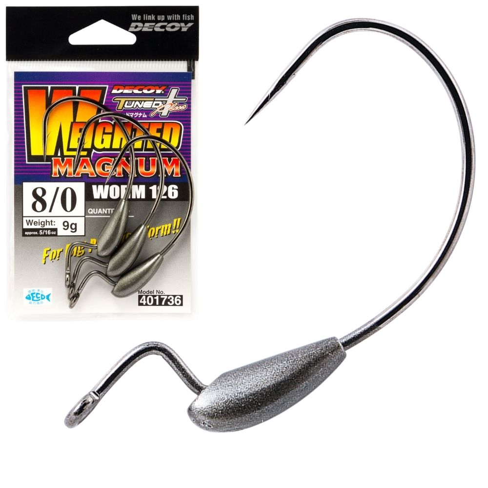 DECOY Fishing Weighted Magnum Hook WORM 126