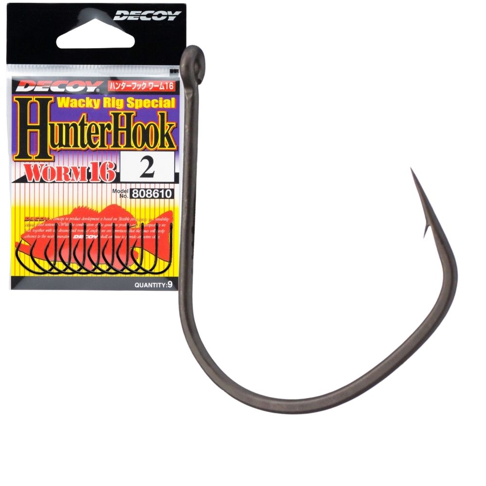 DECOY Fishing Wacky Rig Special Hunter Hook WORM 16