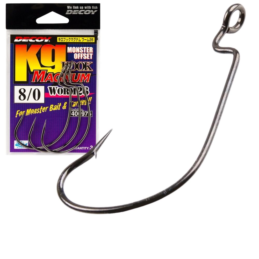 DECOY Fishing Monster Offset Magnum Hook KG WORM 26